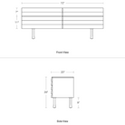 The Lap 4 Drawer Dresser from Blu Dot dimensions.