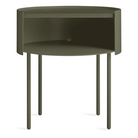 The Li'l Something Side Table from Blu Dot in dark olive.