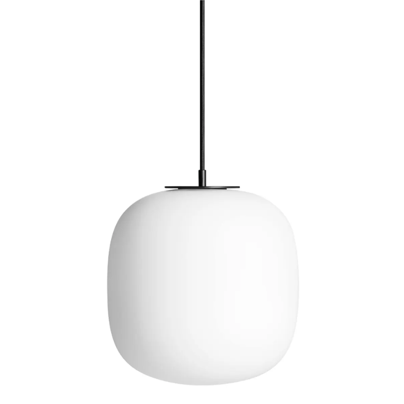 The large Midwinter Pendant Light from Blu Dot turned off.