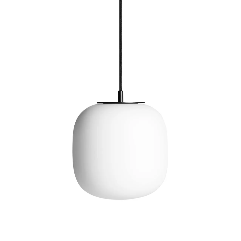 The small Midwinter Pendant Light from Blu Dot turned off.