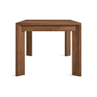 The 80 to 104 inch Moreover Extension Dining Table from Blu Dot in walnut from the side.