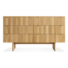 The Murmur 6 Drawer Dresser from Blu Dot in white oak.