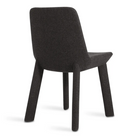 The Neat Chair from Blu Dot in vesper charcoal from the back at an angle.