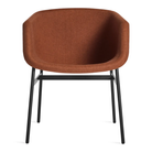 The Past Life Chair from Blu Dot with copper seat and black base.