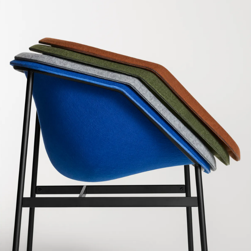 The Past Life Chair from Blu Dot felt seat color options.