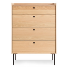 The Peek 4 Drawer Dresser from Blu Dot in white oak.