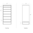 The Rule Chiffonier from Blu Dot dimensions.