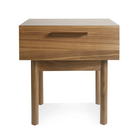 The Shale Nightstand from Blu Dot in walnut.