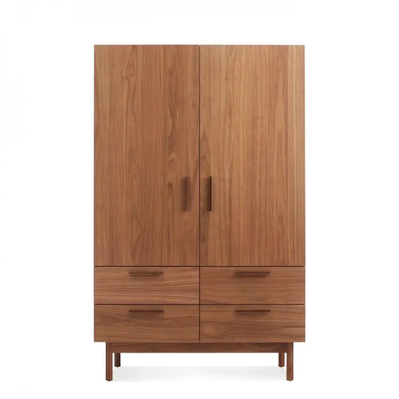 The Shale Wardrobe from Blu Dot in walnut.