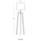 The Stilt Floor Lamp from Blu Dot dimensions.