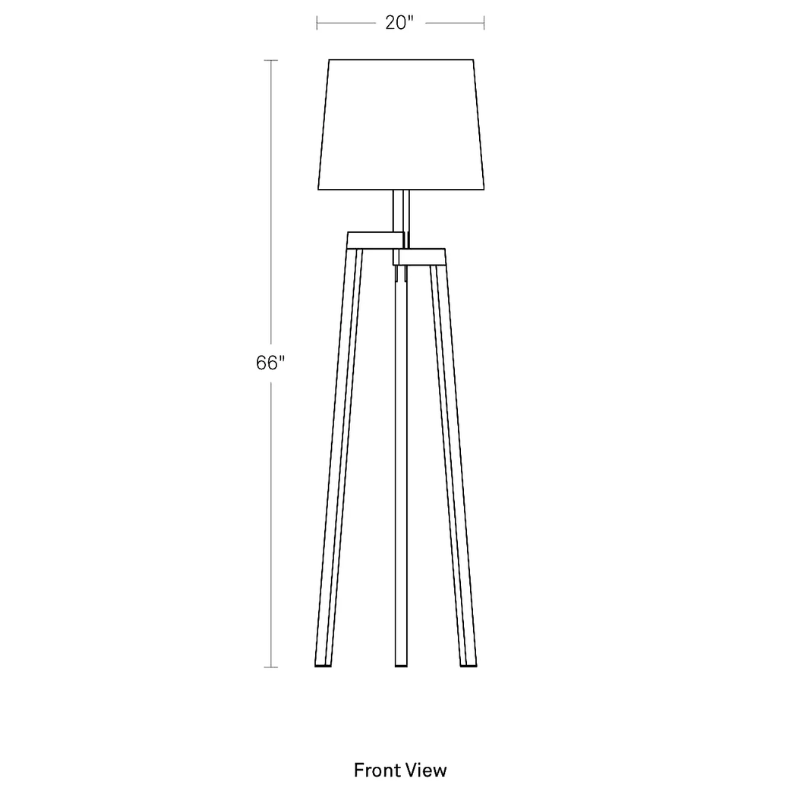 The Stilt Floor Lamp from Blu Dot dimensions.