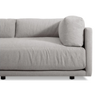 The Sunday 82 inch Sofa from Blu Dot in agnew grey close up.