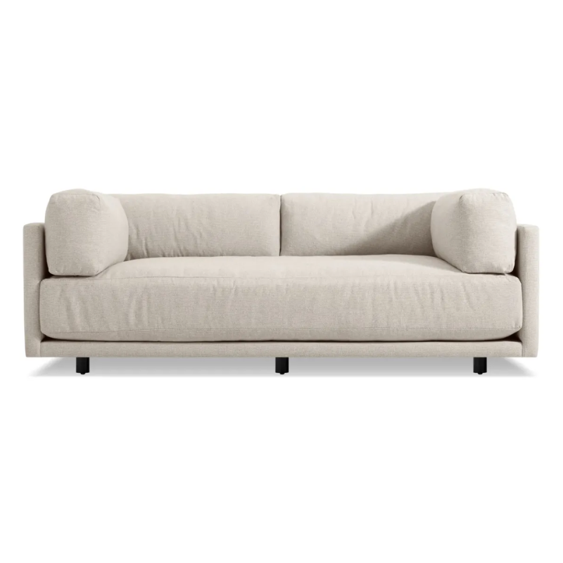 The Sunday 82 inch Sofa from Blu Dot in sanford linen.