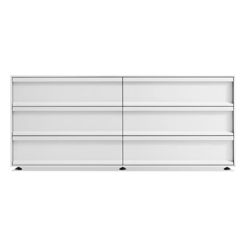 The Superchoice 6 Drawer Dresser from Blu Dot in white.