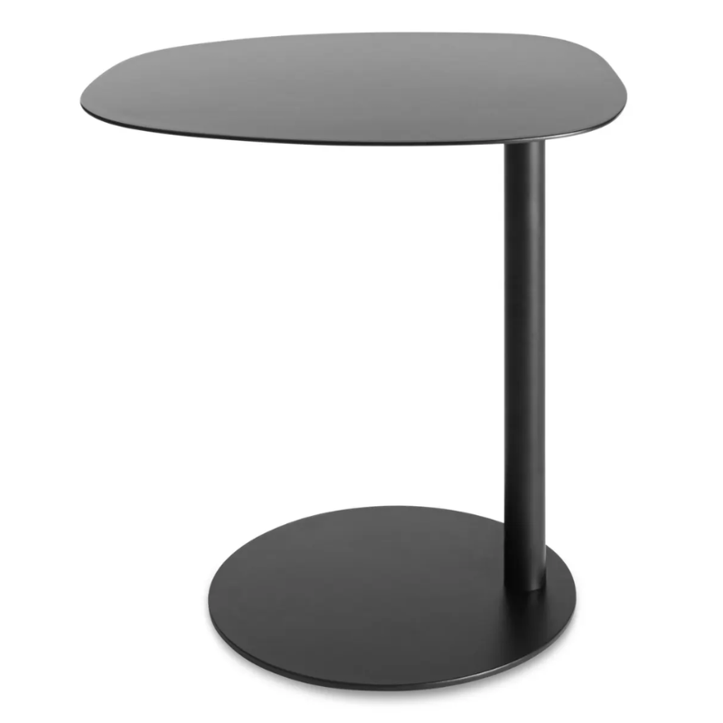 The Swole Small Table from Blu Dot in black from a top angle.