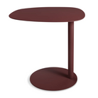 The Swole Small Table from Blu Dot in oxblood.