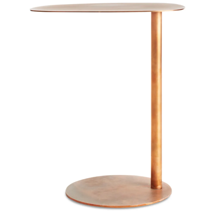 The Swole Tall Table from Blu Dot in copper.