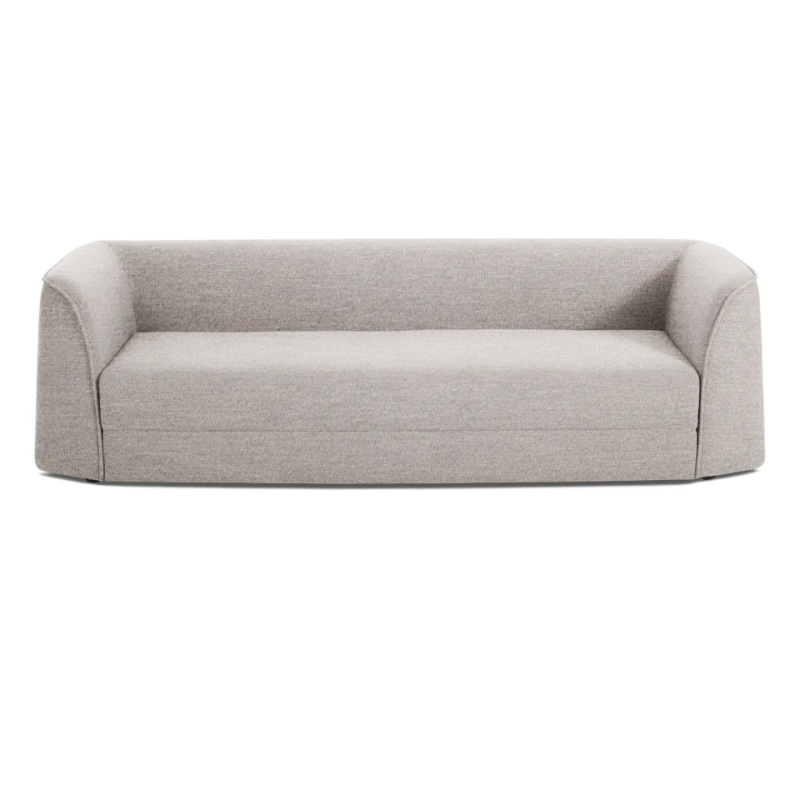 The Thataway 102" Sleeper Sofa from Blu Dot in tait charcoal from a high angle.