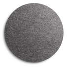 A Turn Stool Felt Top from Blu Dot in heathered graphite.