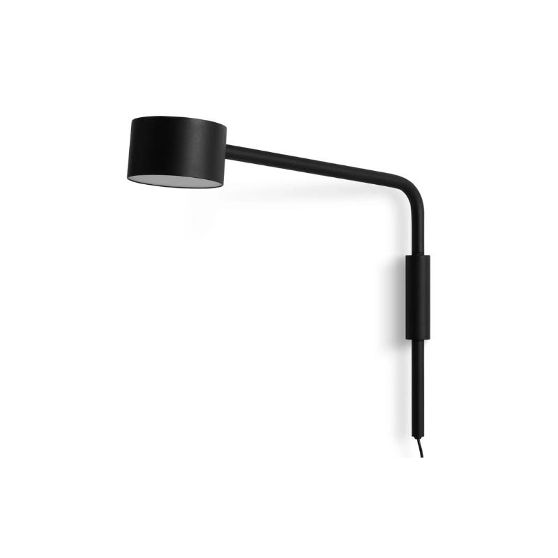 The Verge Adjustable Sconce by Blu Dot in black side view