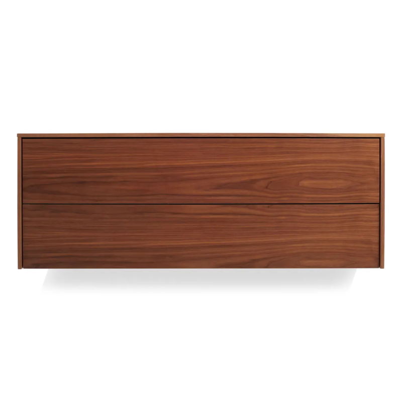 The Wonder Wall 2.0 2 Drawer Cabinet from Blu Dot in walnut.