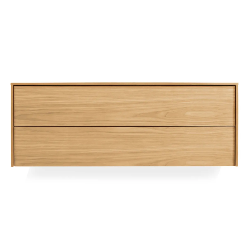 The Wonder Wall 2.0 2 Drawer Cabinet from Blu Dot in white oak.