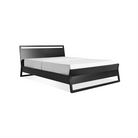 The full-size Woodrow Bed from Blu Dot made with black on ash.