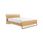 The full-size Woodrow Bed from Blu Dot made with white oak.