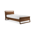 The twin-size Woodrow Bed from Blu Dot made with walnut.