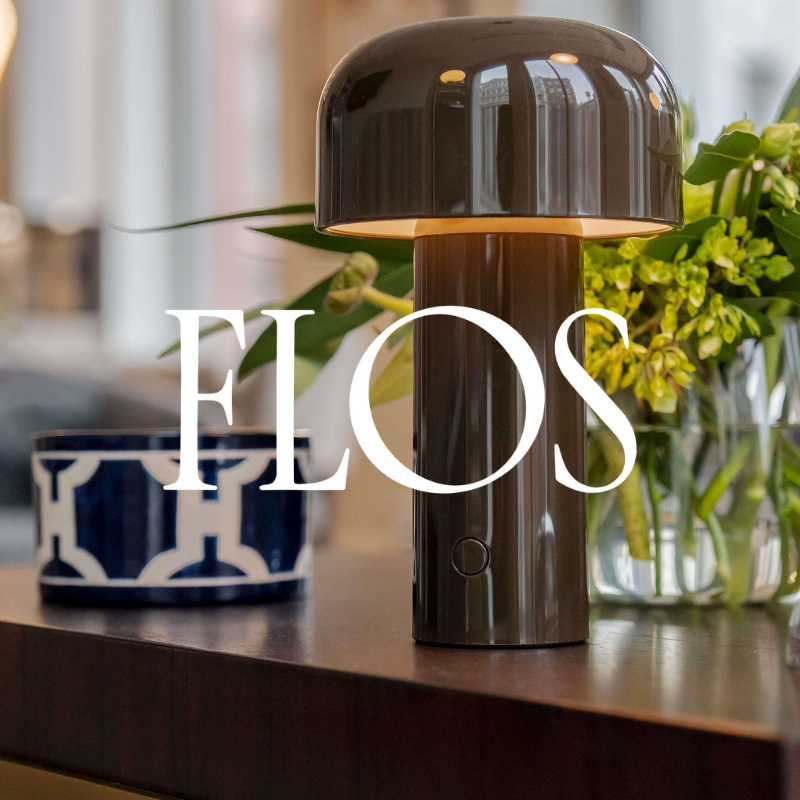 Flos brand tile on Illuminee brands page.