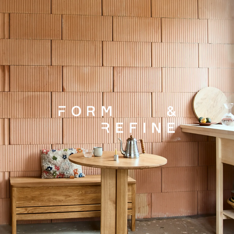 Form and Refine, Form & Refine brand tile on Illuminee brands page.