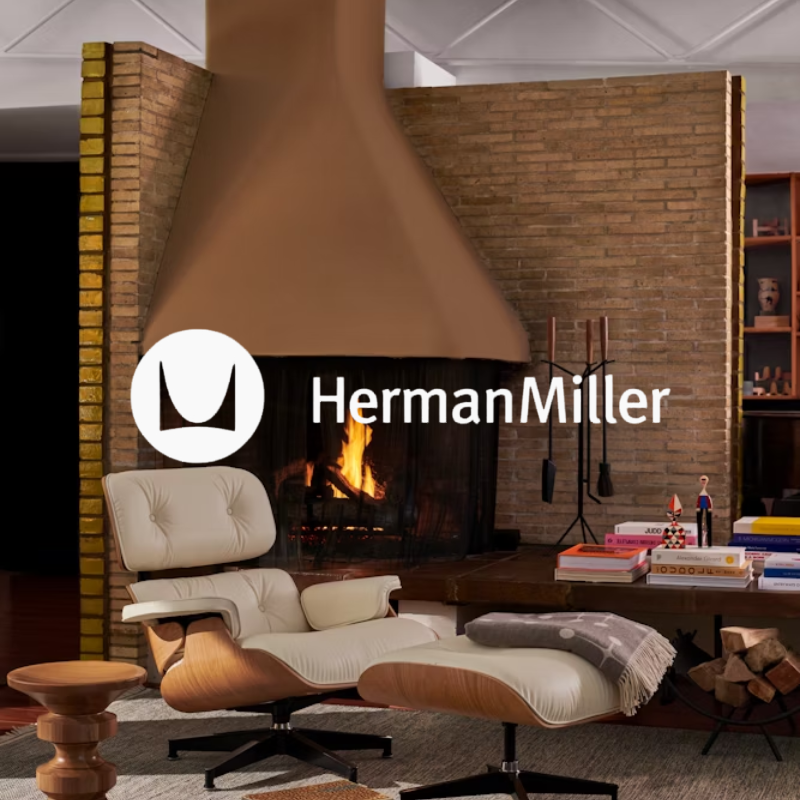 Herman Miller brand tile on Illuminee brands page.