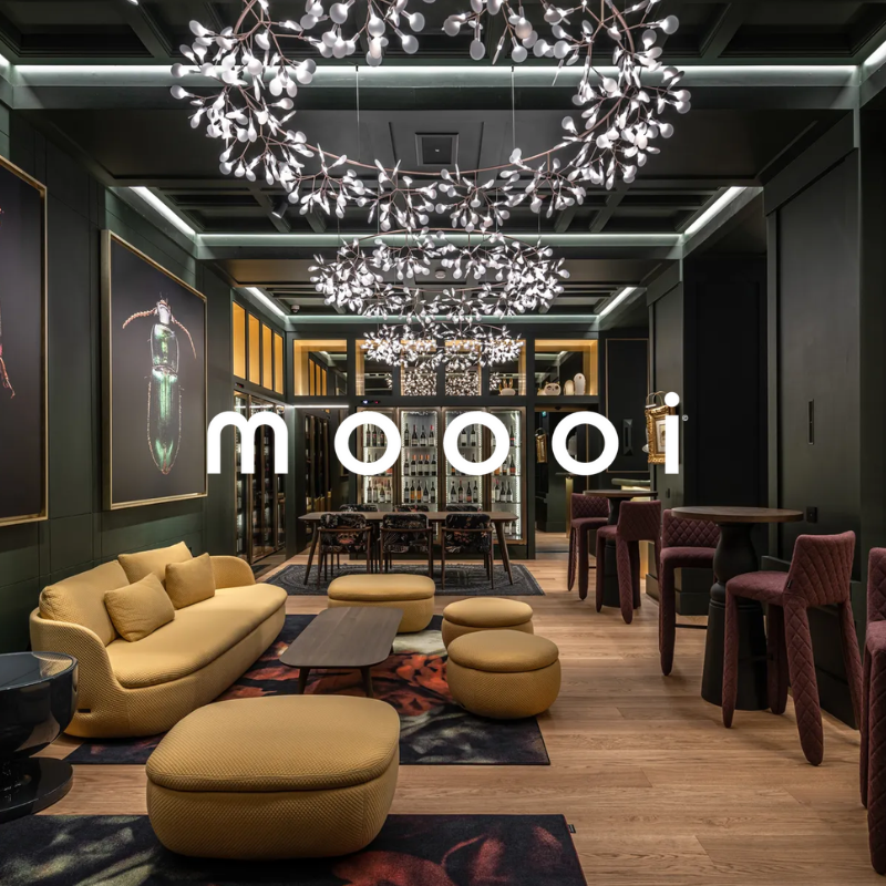 Moooi brand tile on Illuminee brands page.