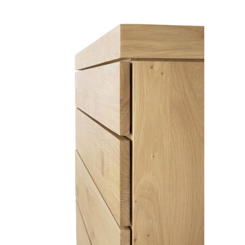 Burger Dresser by Ethnicraft made of solid light oak up close detail