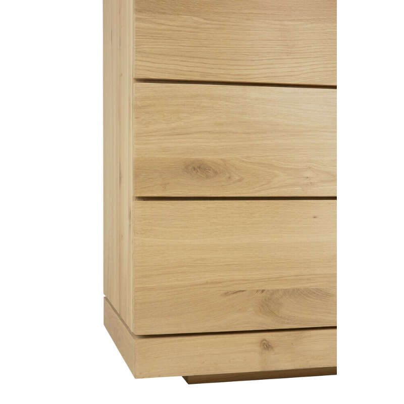 Burger Dresser by Ethnicraft made of solid light oak foot detail