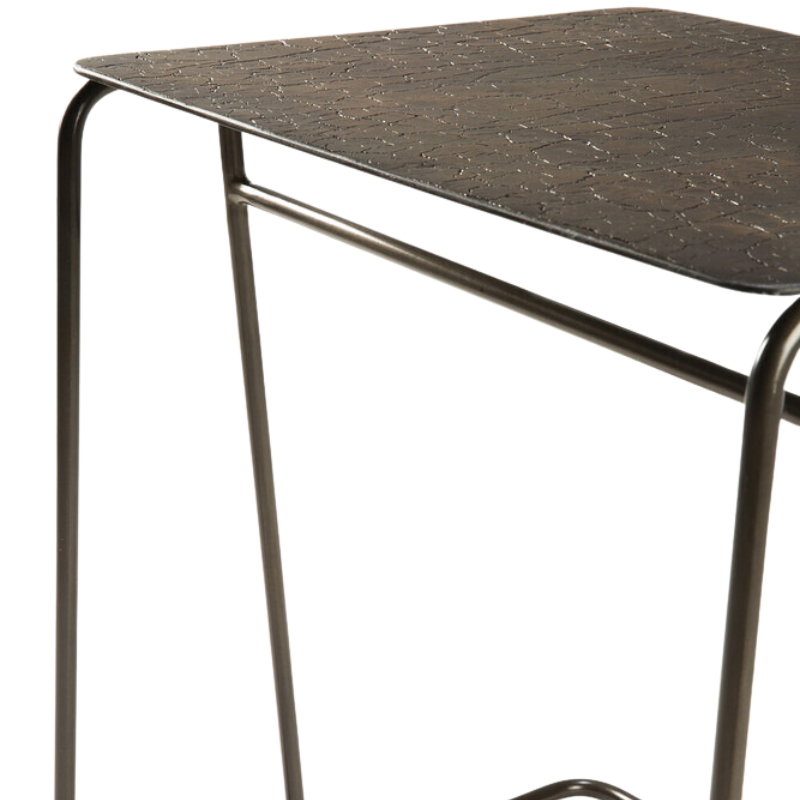 The Ellipse Side Table from Ethnicraft close up.