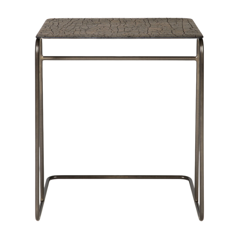 The Ellipse Side Table from Ethnicraft from the rear.