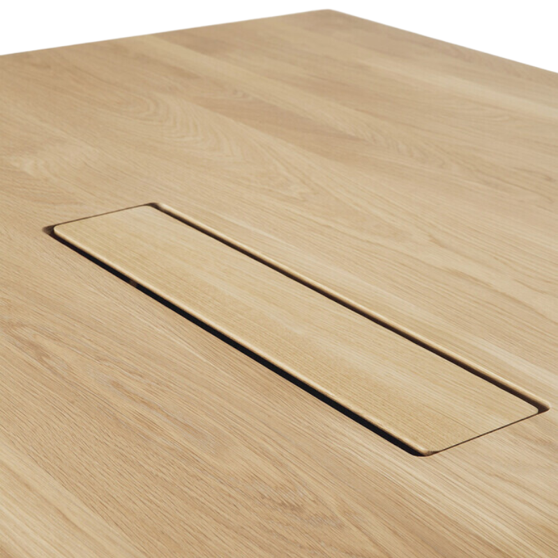 The Geometric Meeting Table from Ethnicraft in detail.