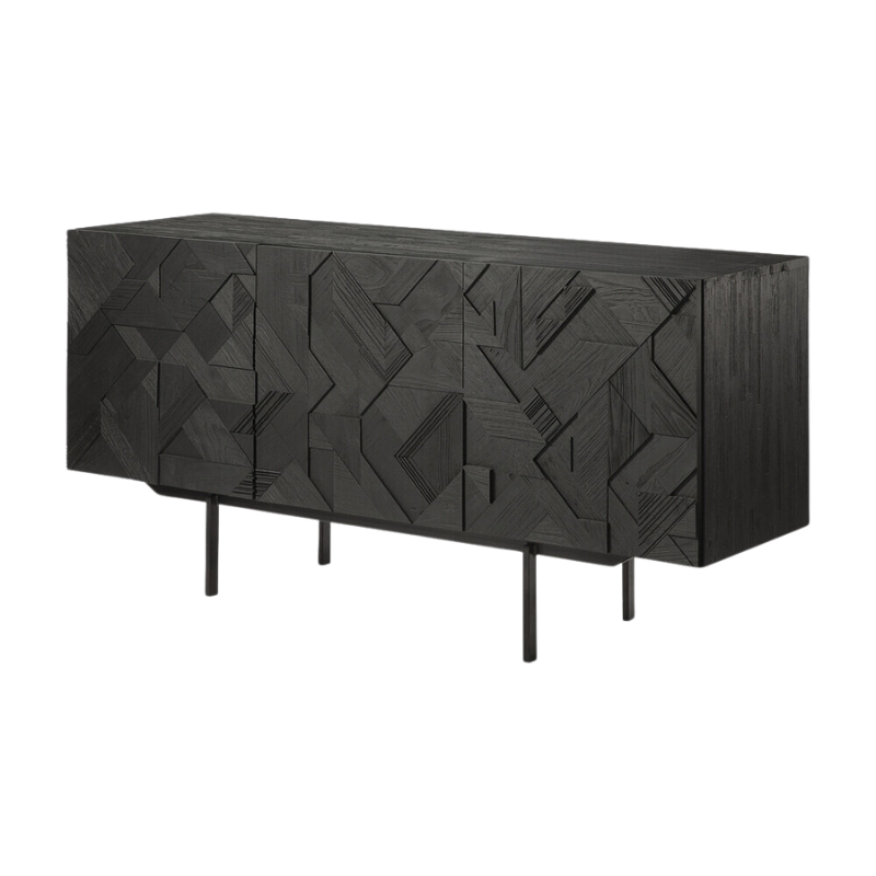 The 66.5 inch Graphic Sideboard from Ethnicraft angled.