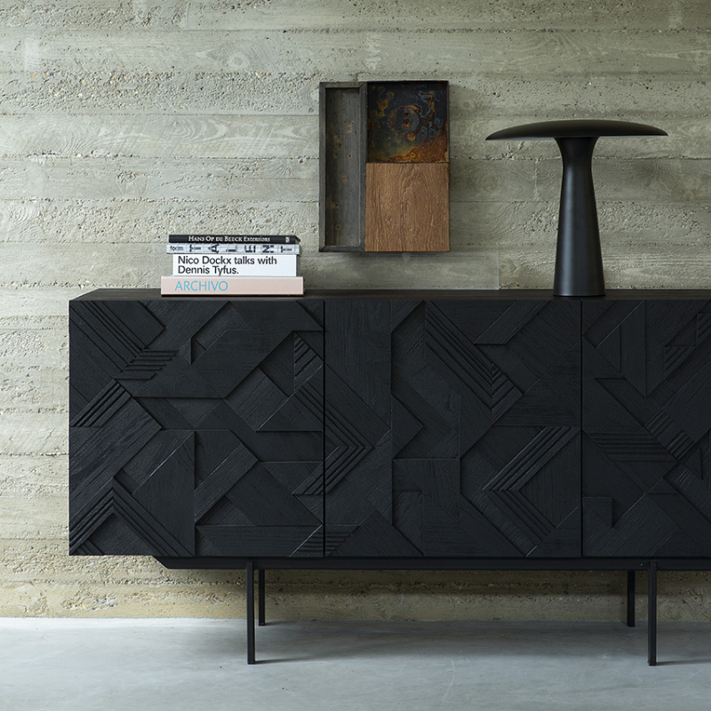 The Graphic Sideboard from Ethnicraft in a living space.