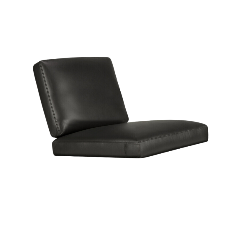 The Jack Lounge Chair Black Leather Cushion Set from Ethnicraft.