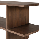 The Kabuki Side Table from Ethnicraft highlighting the shelf.