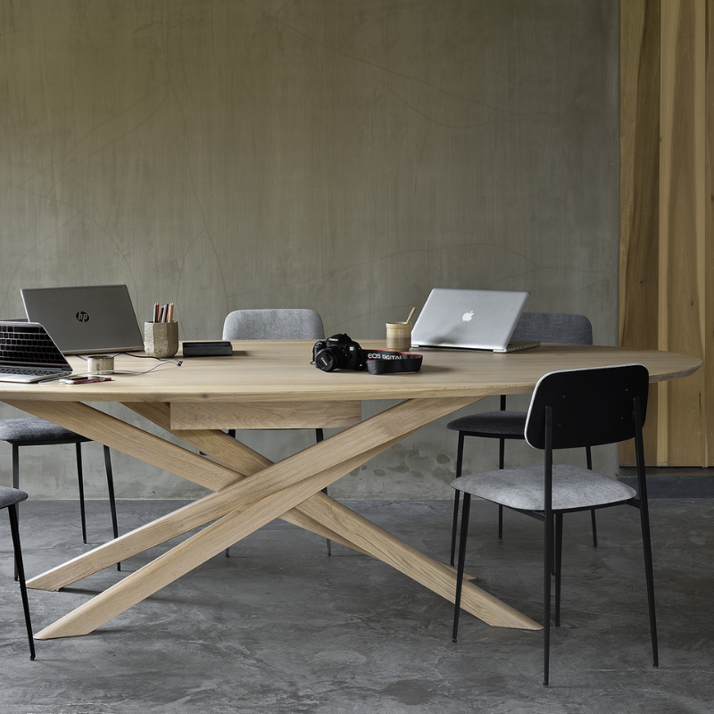 The Mikado Meeting Table from Ethnicraft in a professional setting.