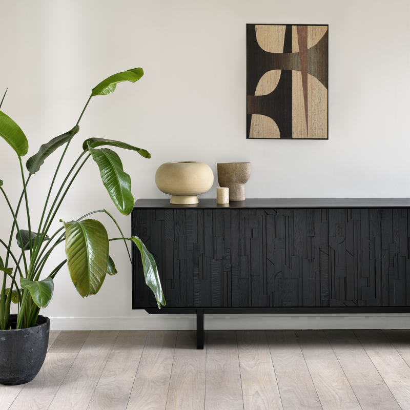 The Mosaic Sideboard from Ethnicraft in a living space.