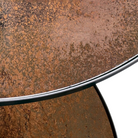 The Nesting Coffee Table Set from Ethnicraft in bronze copper close up.