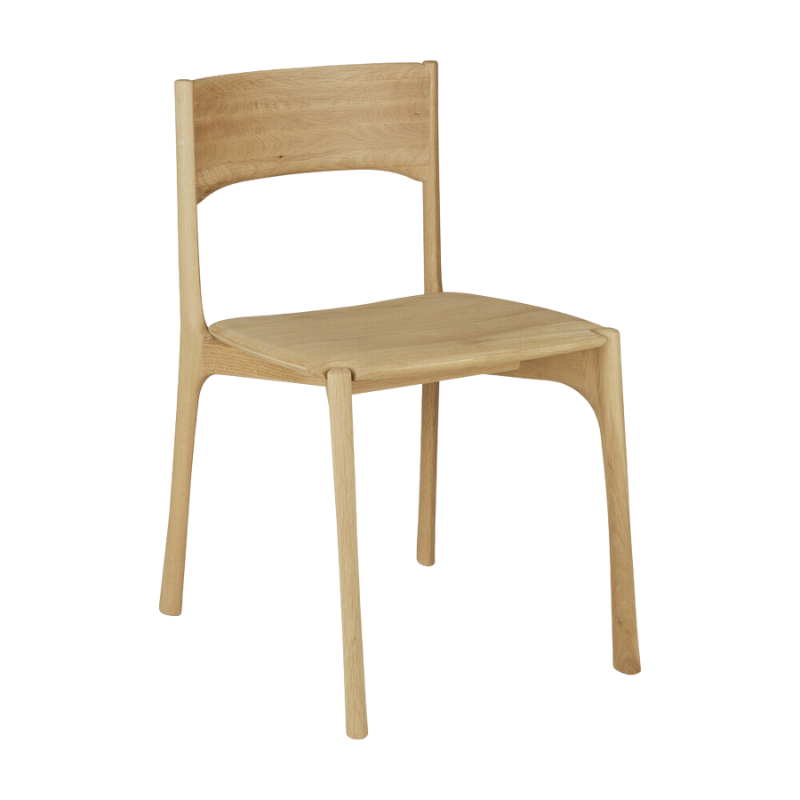 The PI Dining Chair from Ethnicraft without an armrest.