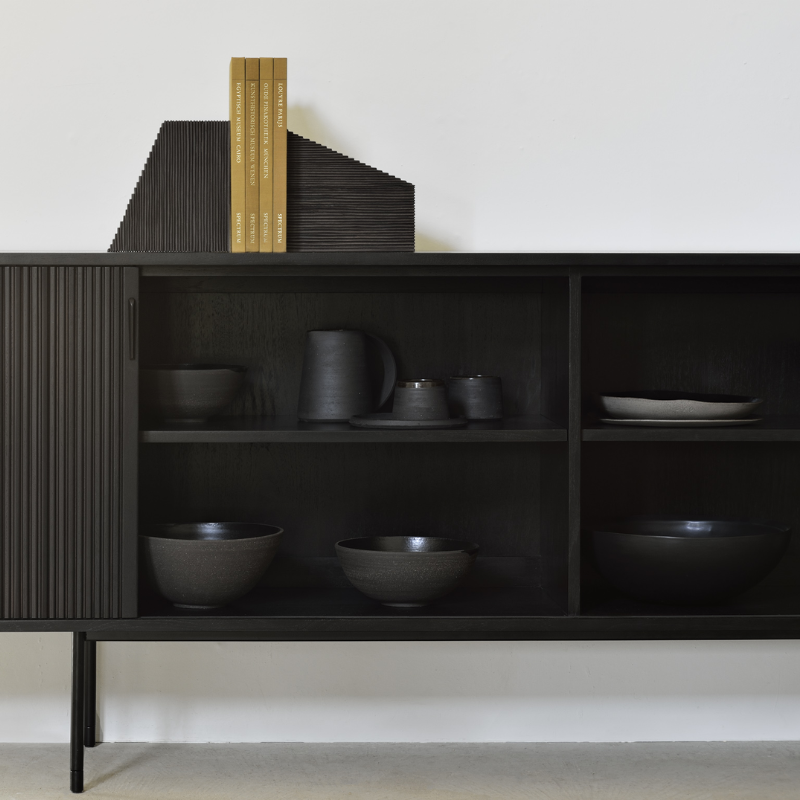 The Roller Max Sideboard from Ethnicraft in a dining and kitchen setting.