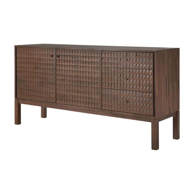 The Sono Sideboard from Ethnicraft 68 inch size from the side.