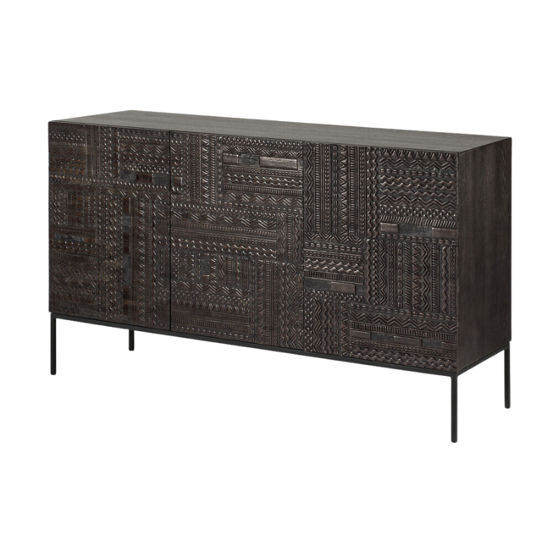 The 59.5 inch Tabwa Sideboard from Ethnicraft angled.