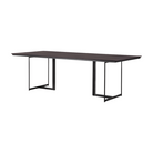 The Tacet Dining Table from Ethnicraft 94.5 inch size from the side.